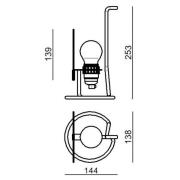 Stilnovo Bugia LED-bordslampa vit