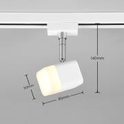 Trio Lighting LED-skenspot Roubaix DUOline, vit matt