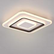 Reality Leuchten LED-taklampa Jora vinkelformad, 39,5 x 39,5 cm