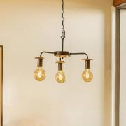 Envostar Yorik hänglampa med trädskivor, 3 lampor.