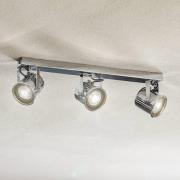 Euluna Takspotlight Canico, 3 lampor, krom