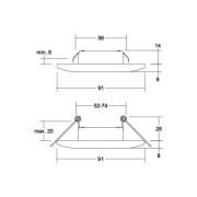 BRUMBERG Adapt LED-inbyggd downlight, svart matt