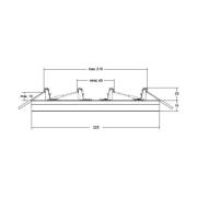 BRUMBERG Moon Midi LED-takpanel RC CCT Ø22,5cm