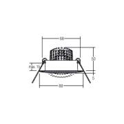 BRUMBERG BB13 inbyggd dim2warm RC dim krom