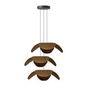 UMAGE Forget Me Not stor pendel 3 lampor, mörk ek