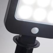 Searchlight LED-markspettslampa 67424BK-PIR, rörelsevakt, 36 cm