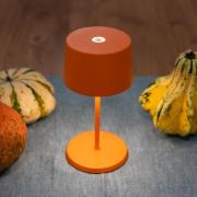 Zafferano Olivia mini 3K bordslampa orange