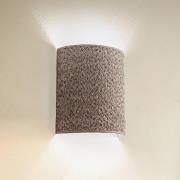 Euluna Vägglampa Boucle i tyg, cappuccino