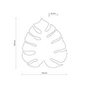 TK Lighting Monstera vägglampa, bladform, 3 x G9, stål, brun