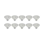 Prios LED-reflektor GU5.3 4.9W 500lm 36° klar 830 set om 10