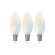 LUUMR Smart LED-dropplampa set om 3 E14 4,2W CCT klar Tuya