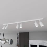EMIBIG LIGHTING Taklampa Flash, vit, 6 lampor, metall