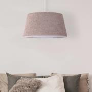 Euluna hänglampa Boucle, textil cappuccino, Ø 50 cm, 1 lampa.
