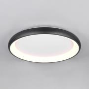 Trio Lighting LED-taklampa Cardona, Ø 75 cm, matt svart, metall, CCT