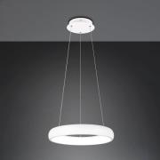 Trio Lighting Cardona Hänglampa, Ø 46,5 cm, vit, CCT, metall