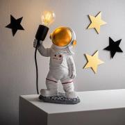 Opviq Astronaut-1 bordslampa, vit, polyester, höjd 32 cm