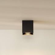 Lucide Bodi takspotlight, kantig, svart, GU10, 1 lampa, aluminium