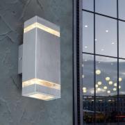 LUTEC Utomhusvägglampa Focus, stål