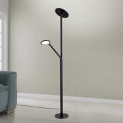 ORION LED-golvlampa Fati, höjd 181 cm, aluminium, läslampa, dimmer, CC...