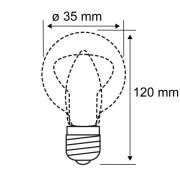 Paulmann LED-ljus E14 4,8W glödtråd 2 700K vindby klar