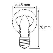 Paulmann LED-dropplampa E14 2,6 W 827 klar