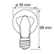 Paulmann LED-kronljuslampa E14 2,6W 2500K guld