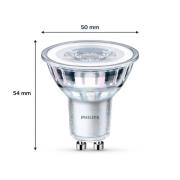 Philips LED-lampa GU10 3,5W 255lm 827 klar 36° 6