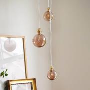 EBB & FLOW Uva M Hänglampa Boll guld guld-rök