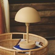 Nordlux LED-bordslampa Ellen To-Go, beige, aluminium
