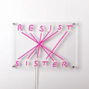 SELETTI LED dekorvägglampa Resist-Sister, fuchsia