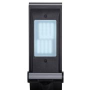 LED-skrivbordslampa MAULoptimus, silver, klämfot, dimbar CCT