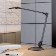 LED-skrivbordslampa MAULoptimus antracit bas dimbar CCT