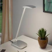 EGLO Silver LED-skrivbordslampa Cajero med dimmer