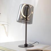 Paul Neuhaus LED-bordslampa Zula, rökgrå, höjd 42 cm