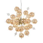 Näve Hänglampa Explosion med bärnstensfärgade kulor