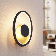 Lindby LED-vägglampa Feival, 29 cm, rost/guld, metall