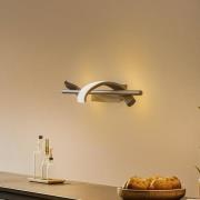 Lindby LED-vägglampa Munja, svart, metall