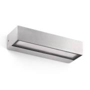 FARO BARCELONA LED-utomhusvägglampa Toluca, aluminium