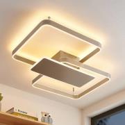 Lucande Kadira LED-taklampa, 80 cm, nickel