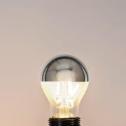 Lucande E27 3,5W LED-toppförspeglad lampa A60, 2700K silver