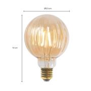 Lucande E27 3,8W LED G95 2 700 K 340lm spår amber 5-pack