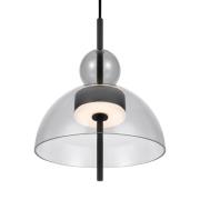 Maytoni Bangkok, bollform, ljusgrå, Ø 25 cm, glas