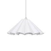 PR Home Frenja hänglampa, bomull, vit, Ø 45 cm