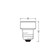 OSRAM LED Star Flat E27 3,5W 4.000K dimbar utbytbar ring