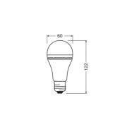 OSRAM traditionell glödlampa E27 8W matt 2700K uppladdningsbart batter...