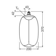 OSRAM LED Big Elipse Oval E27 12W 818 Filament rök dimbar