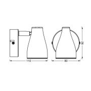 LEDVANCE Pear LED-monteringspot GU10 1 lampa vit
