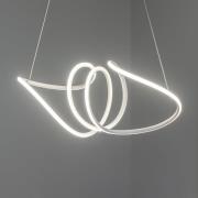Eko-Light LED-hänglampa Loca, plast, vit, 56 W, längd 70 cm