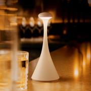 Sigor LED-uppladdningsbar bordslampa Nudrop mini, dune beige, IP54, di...