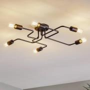 HELAM Taklampa Tube 6 lampor svart